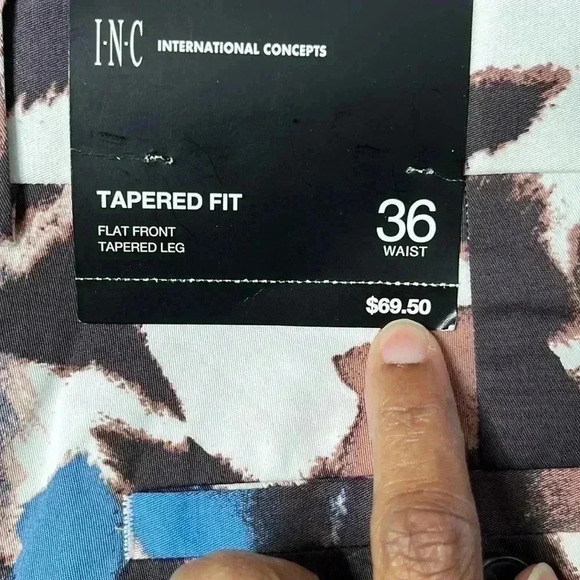 INC Men's Watson Abstract Printed Slim Fit Pants, Created for Macy's NWT Siz… - Picture 9 of 10